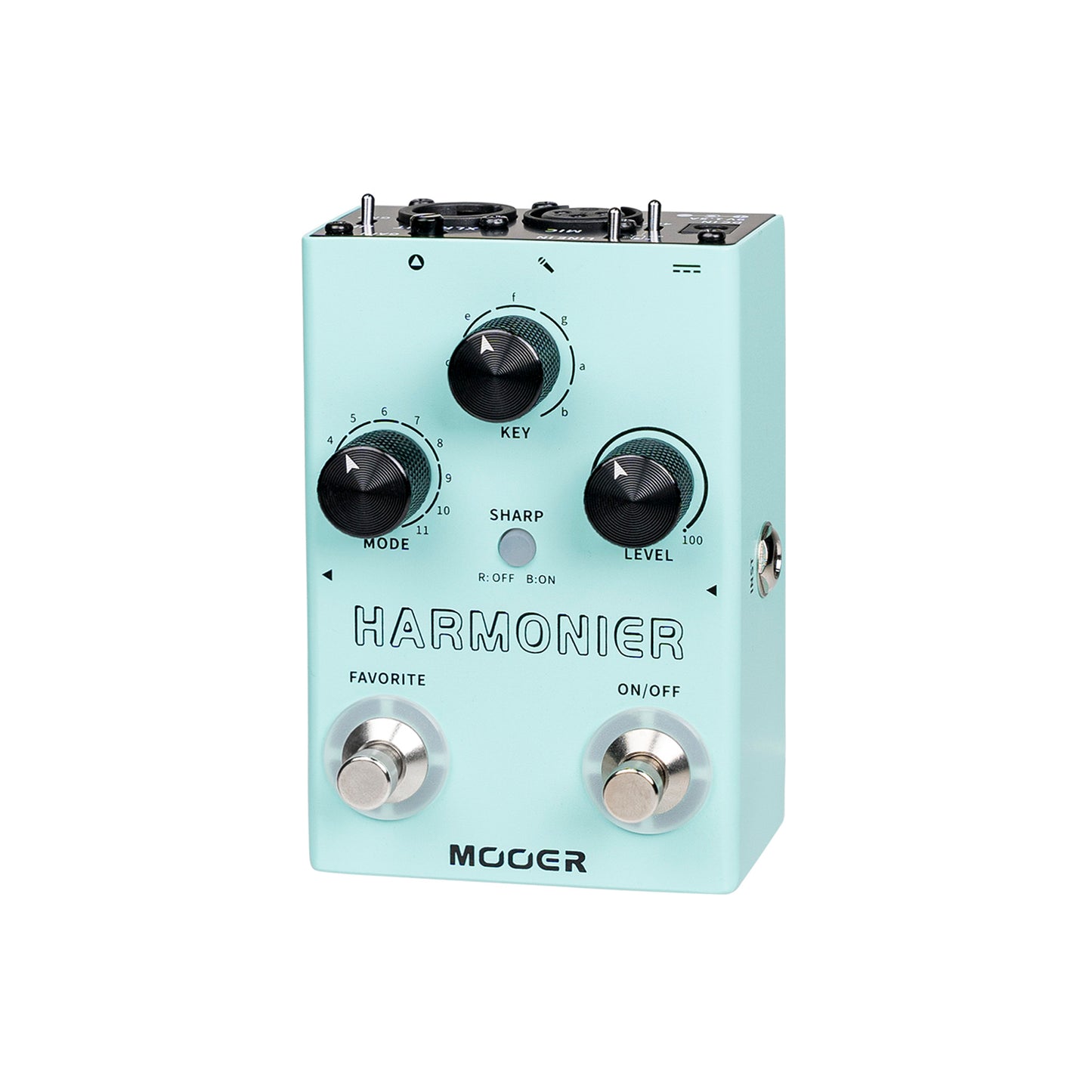 Pédale HARMONIER, 12 harmonisations vocales différentes, 11 modes harmoniques, boîtier métal, vert
