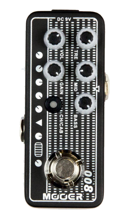 Pédale CALI-MK3, préampli numérique type US High-Gain standard, deux canaux, EQ 3 bandes par canal, noir