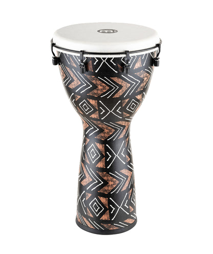 Djembé Meinl Kanga Sarong 12", hauteur 61cm, peau synthétique, poids léger, finition Kanga Sarong