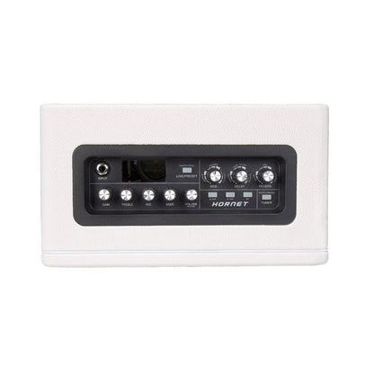 Ampli HORNET WHITE, 15W, HP 6.5", 9 modélisations d'amplis haute-qualité, effets Modulation/Délai/Réverb, blanc