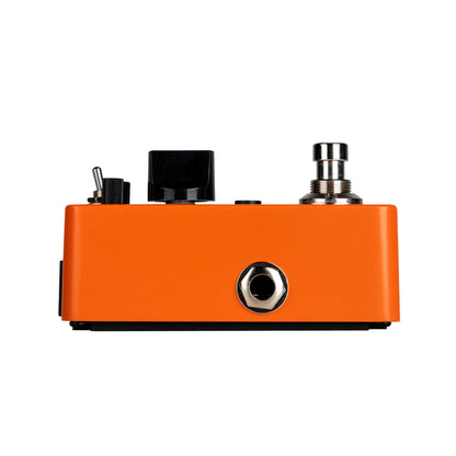 Pédale PURER OCTAVE, octaver polyphonique 15 modes, 1 mode Detune, boîtier métal, true bypass, orange brillant