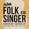 La Bella Klassischer Folksinger Saitensatz 830 Kugel