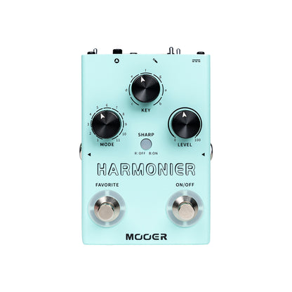 Pédale HARMONIER, 12 harmonisations vocales différentes, 11 modes harmoniques, boîtier métal, vert