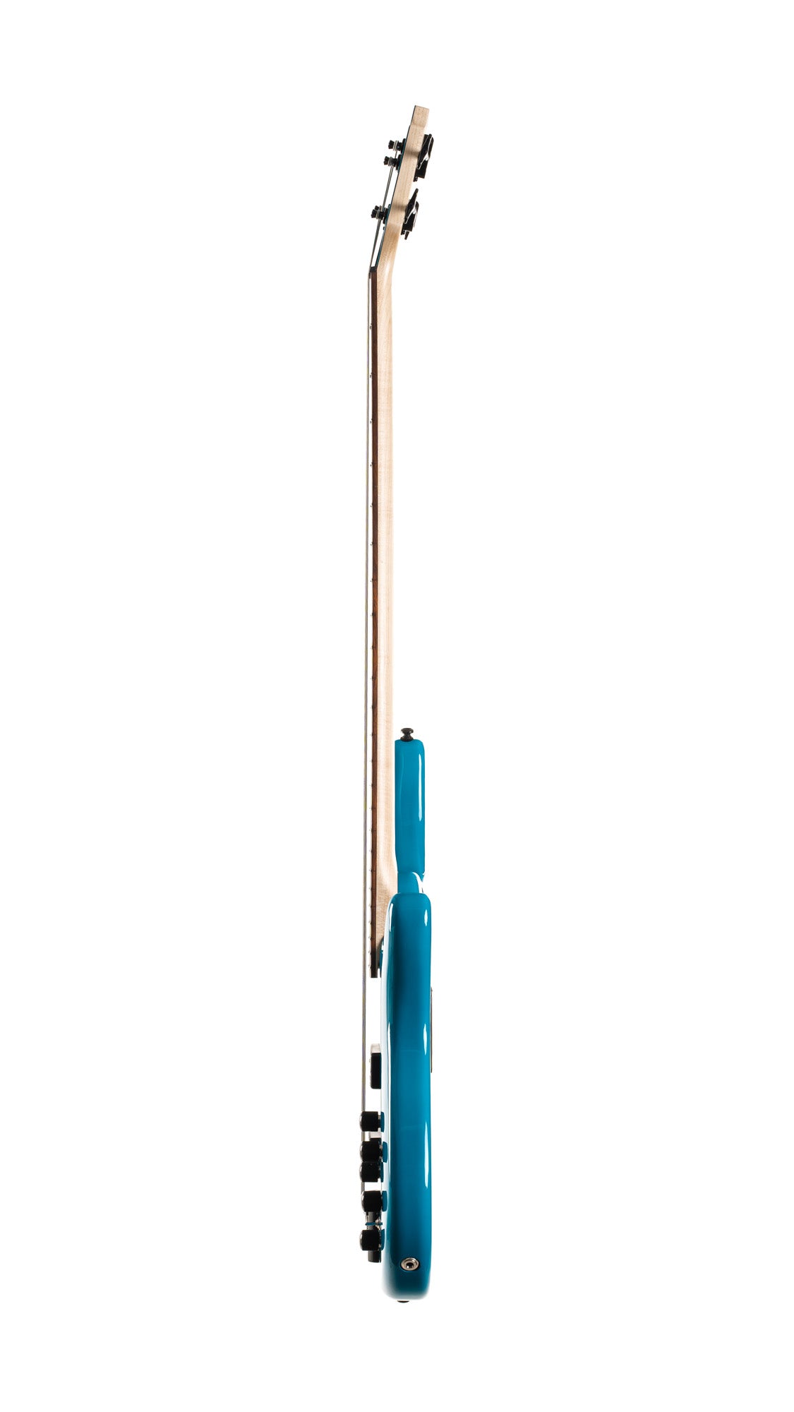 C4 Deluxe, corps peuplier, micros Bartolini MK-1 et préampli Markbass MB-1, candy blue