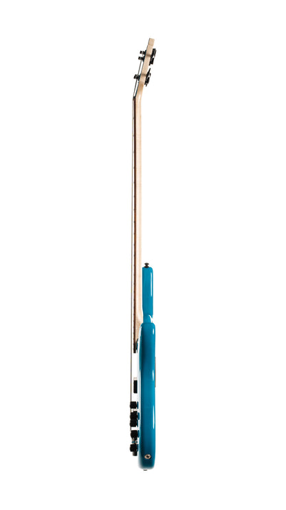 C4 Deluxe, corps peuplier, micros Bartolini MK-1 et préampli Markbass MB-1, candy blue