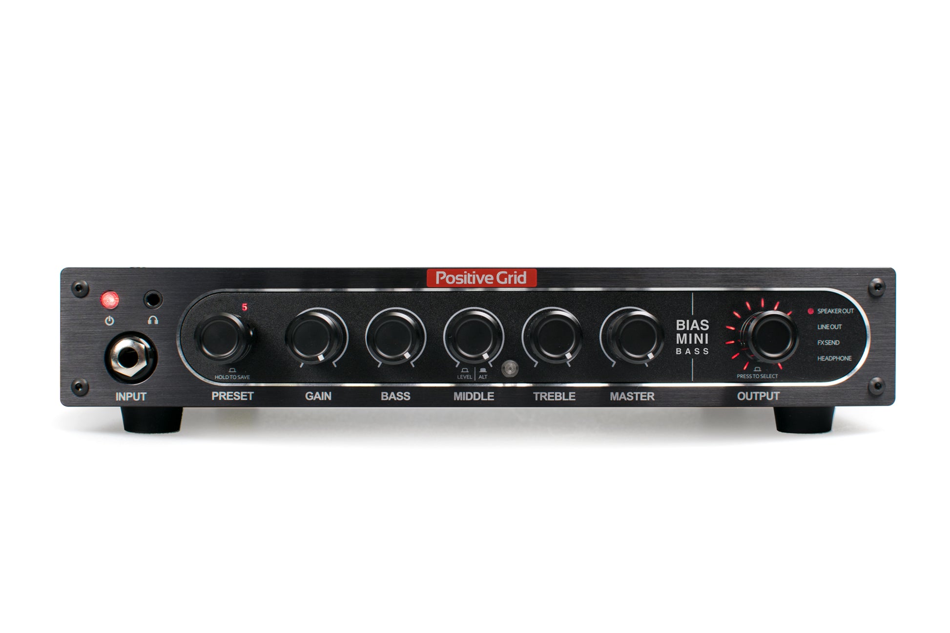 BIAS Mini Bass, tête amplifiée compacte pour basse, 300W @ 4 ohms Class D, noir