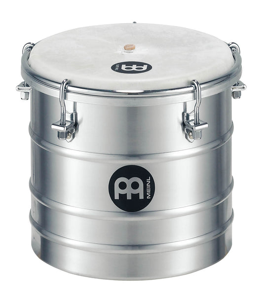 Cuica aluminium 6", accastillage chromé, peau de chèvre sélectionnée à la main