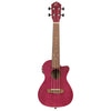 Ortega Ukulele Konzert Elektro Erde Rubinrot Satin