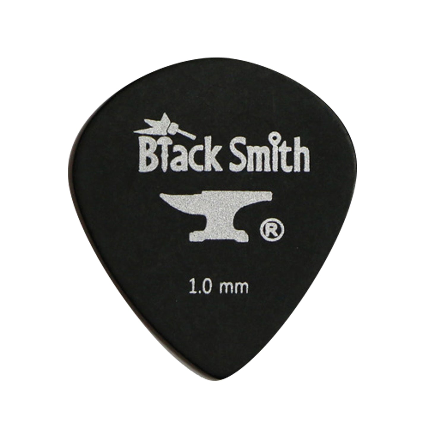 Sachet de 10 médiators Carbon Teardrop Medium Heavy 1.0 mm, noir