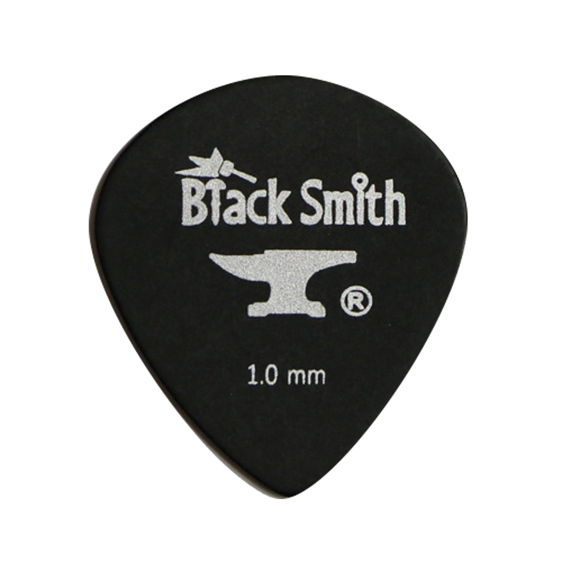 Sachet de 10 médiators Carbon Teardrop Medium Heavy 1.0 mm, noir