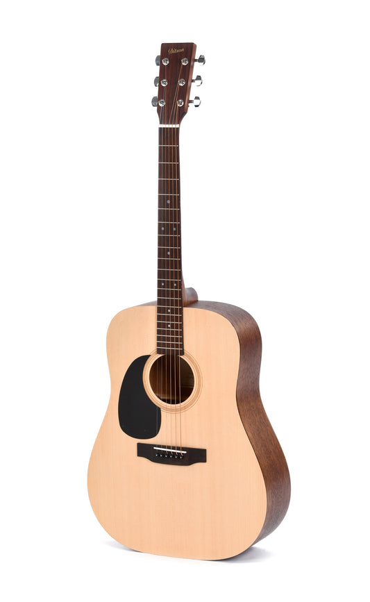 Modèle D-10L, Dreadnought, table épicéa Sitka, fond & éclisses acajou, touche laurier, modèle gaucher, naturel satiné