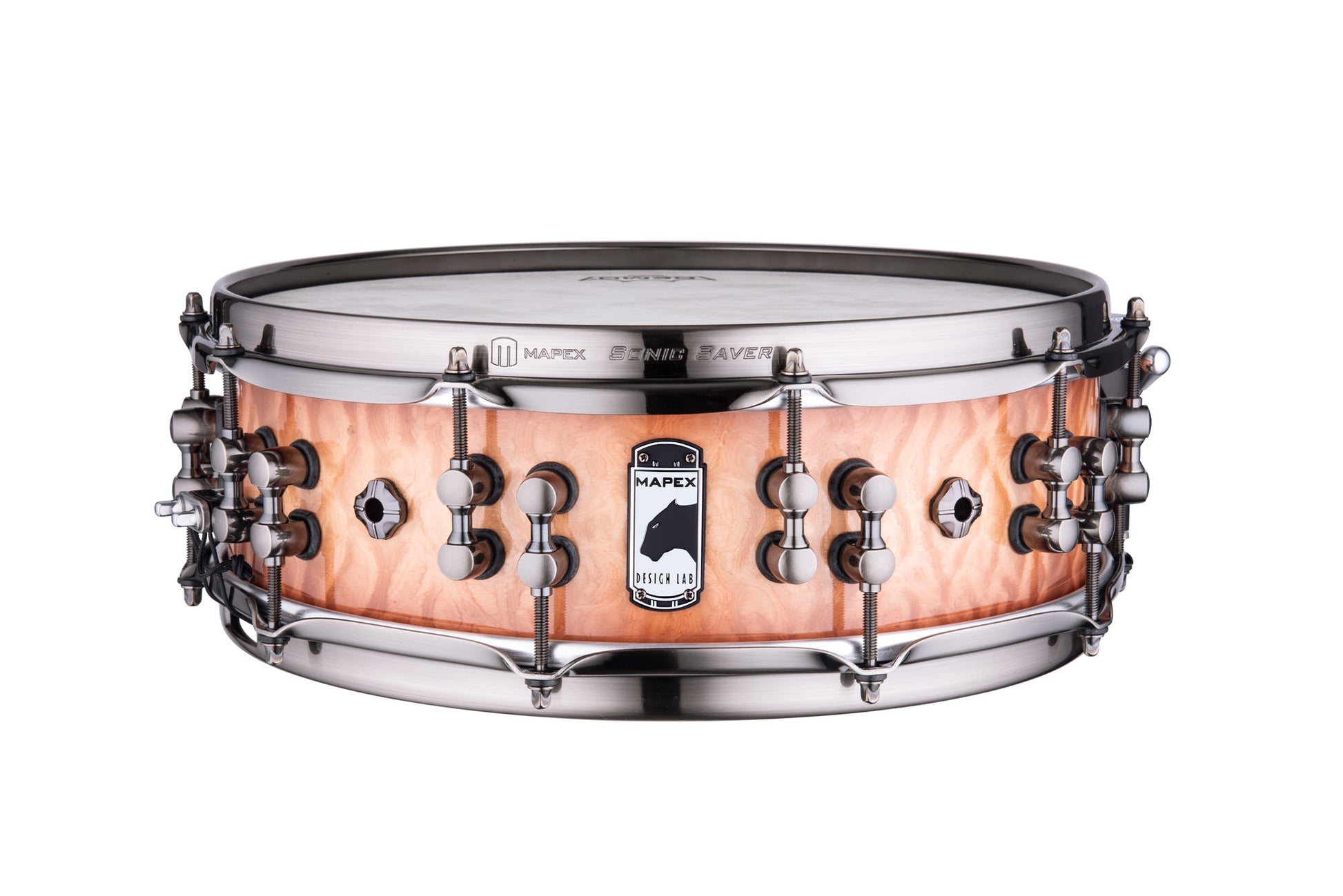 Caisse claire Mapex Black Panther Design Lab"The Versatus" signée Russ Miller, érable-acajou