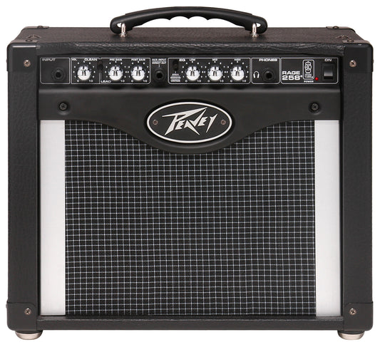 Ampli guitare 25W, HP 1x 8", 2 canaux, EQ 3 bandes, sélecteur Modern/Vintage, entrée auxiliaire, sortie casque, finition noir
