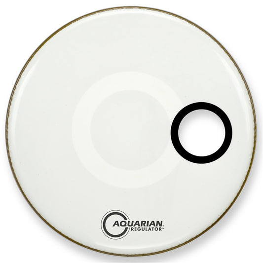 Peau Regulator 20", trou 4.75", blanche