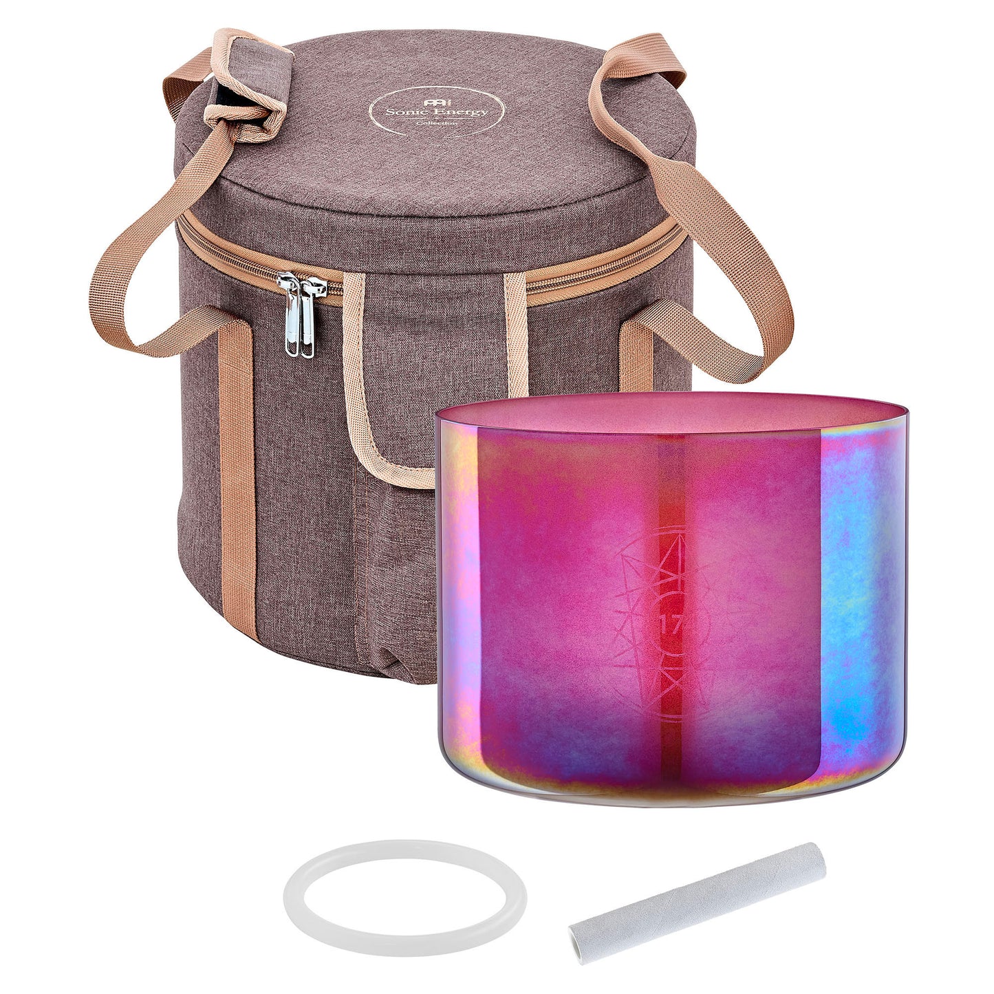 SINGING BOWL SONIC ENERGY CRYSTAL 174 HZ, COLORIS BRANDY ROSE