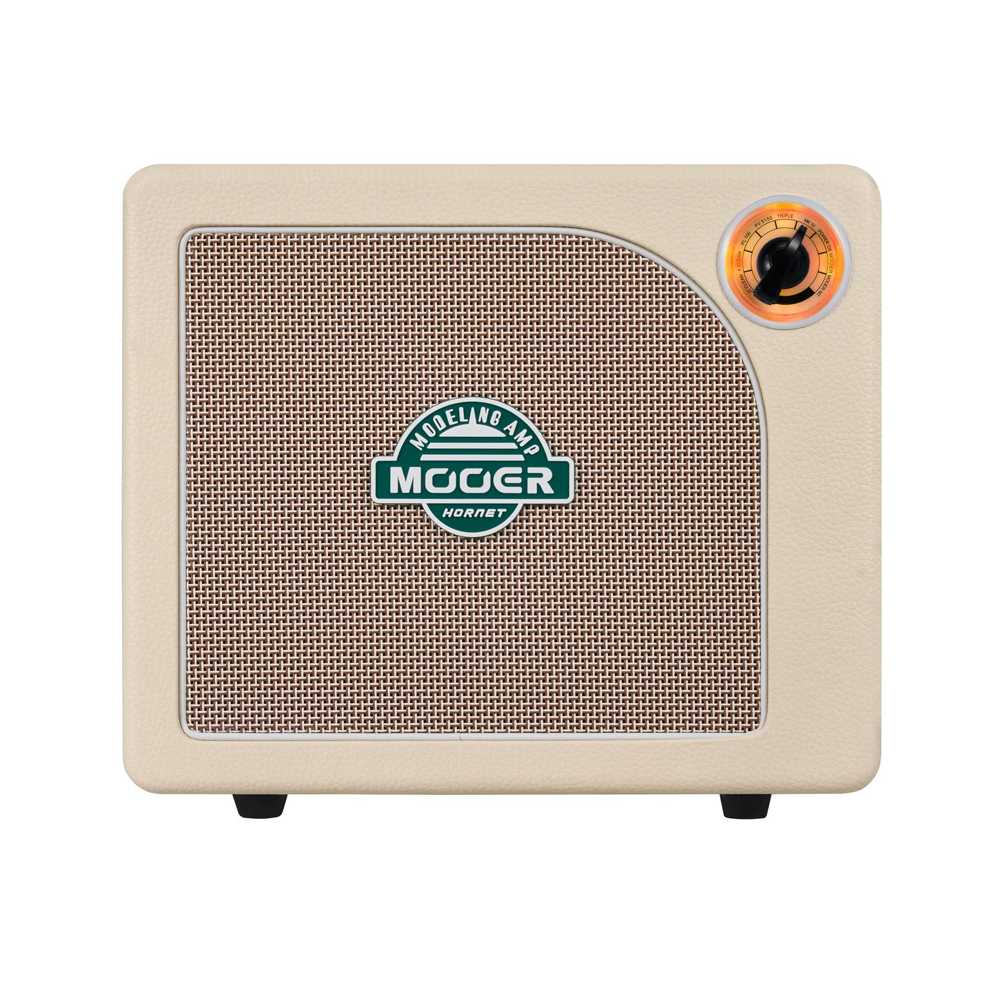 Ampli HORNET WHITE LI, 15W, HP 6.5", 9 modélisations d'amplis haute-qualité, effets Modulation/Délai/Réverb, batterie, blanc