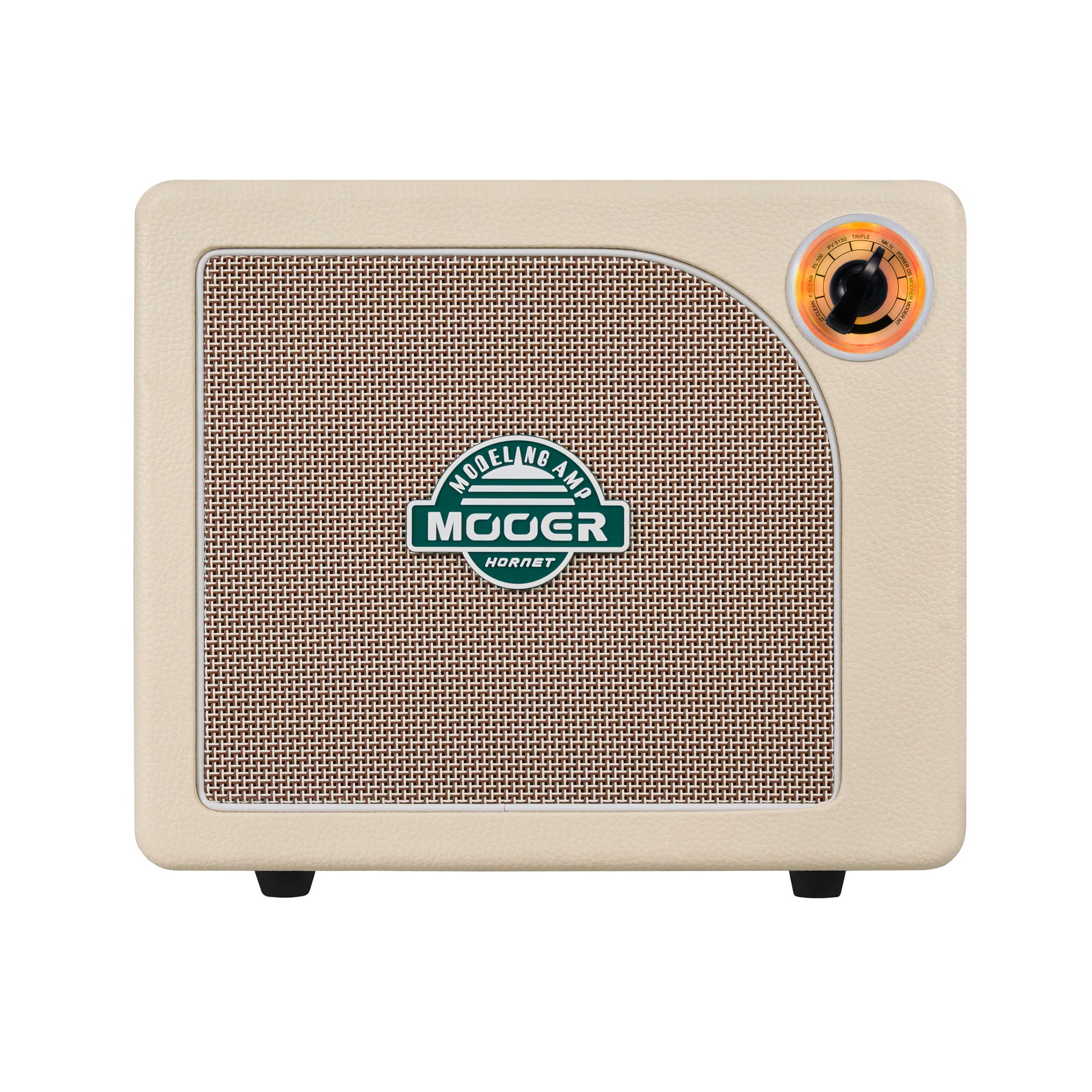 Ampli HORNET WHITE LI, 15W, HP 6.5", 9 modélisations d'amplis haute-qualité, effets Modulation/Délai/Réverb, batterie, blanc