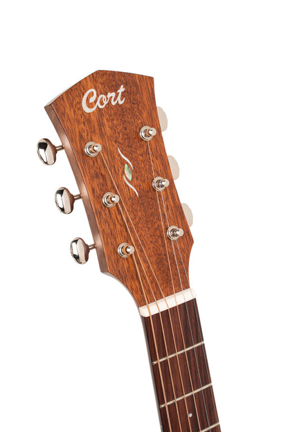 Essence GA4, table épicéa Sitka massif torréfié, f/e acajou, touche palissandre, Fishman Presys VT, semi brillant