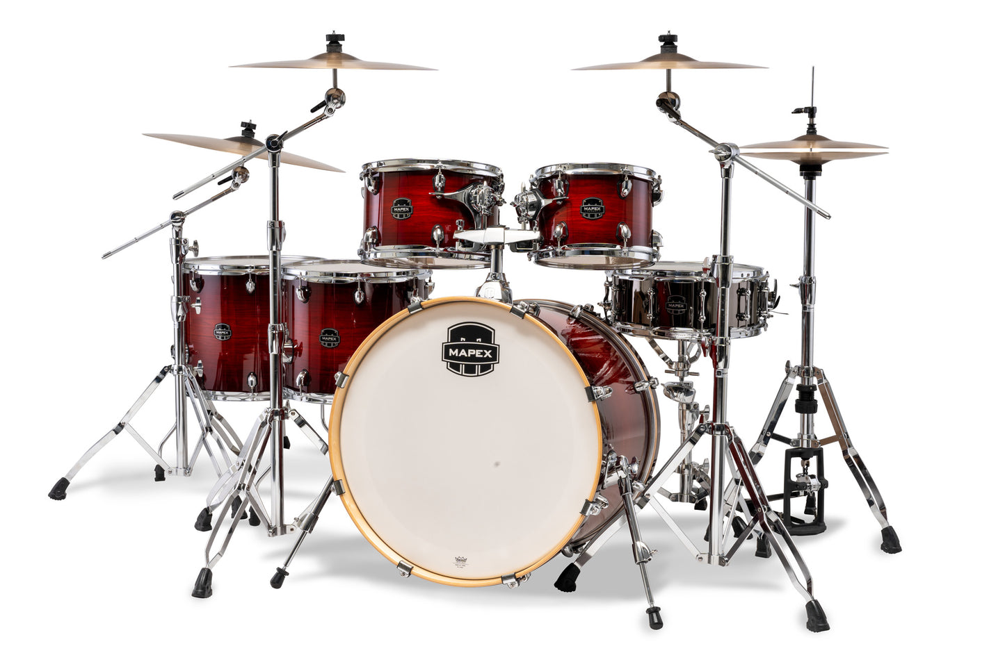 Batterie Armory X-Drive, 6 fûts, sans accessoires, Red Onyx