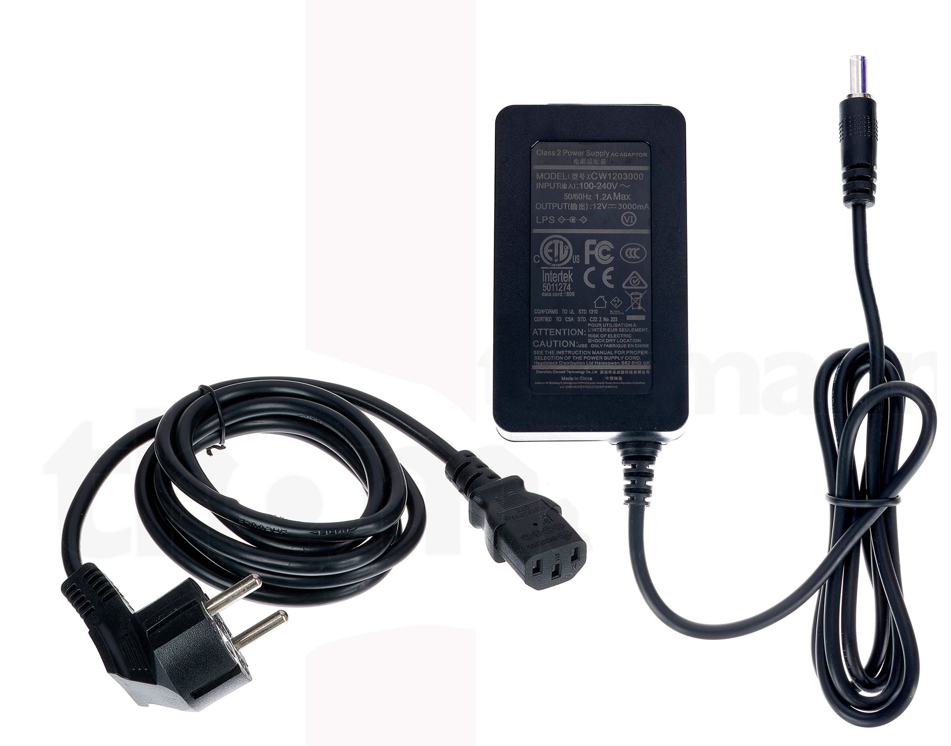 Adaptateur secteur 12V pour ampli LANEY série MINI, noir