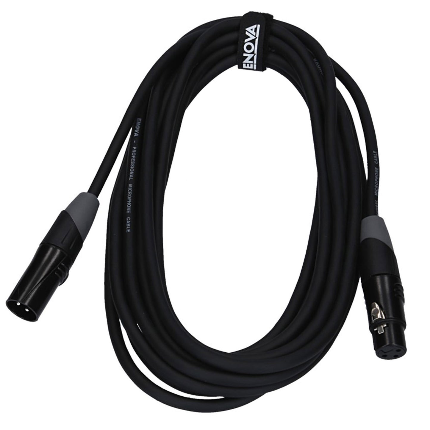 Câble micro XLR mâle/XLR femelle, 1 mètre, noir
