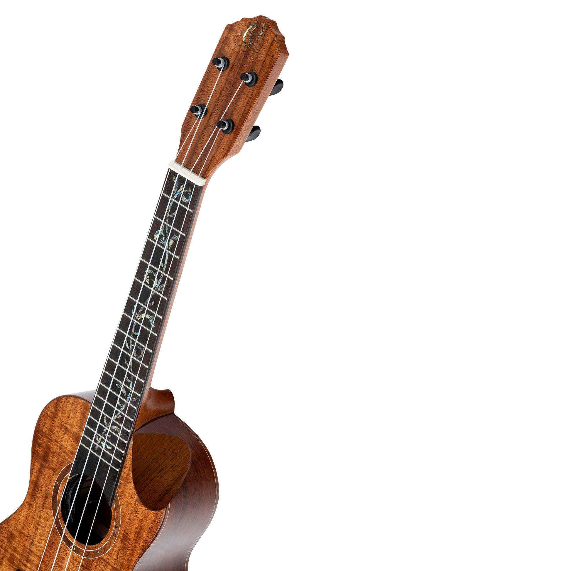 RUET-ACA, modèle Elite Concert pan coupé ergonomique, EQ MagusFly, table acacia massif, fond & éclisses acacia, naturel brillant