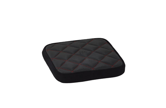 Siège Deluxe pour cajon, épais et confortable, noir brodé rouge