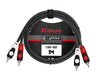 Kirlin Kabel Patch 2Xrca-2Xrca 1M Schwarz