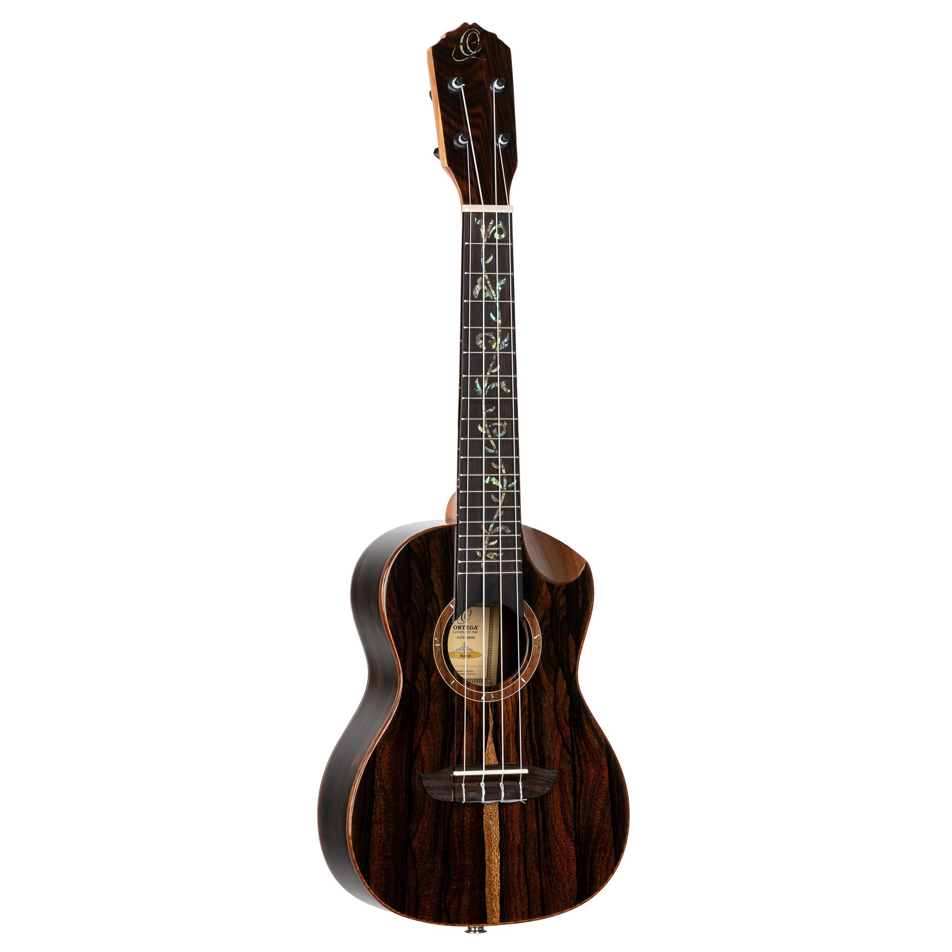 RUET-ZC, modèle Elite Concert pan coupé ergonomique, EQ MagusFly, table ziricote massif, f/e ziricote, naturel brillant