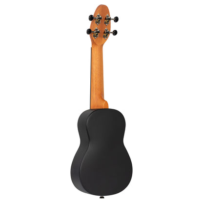 K3-ACA, pack ukulélé Soprano, table acacia, corps ABS, manche okoumé, 12 frettes, accessoires