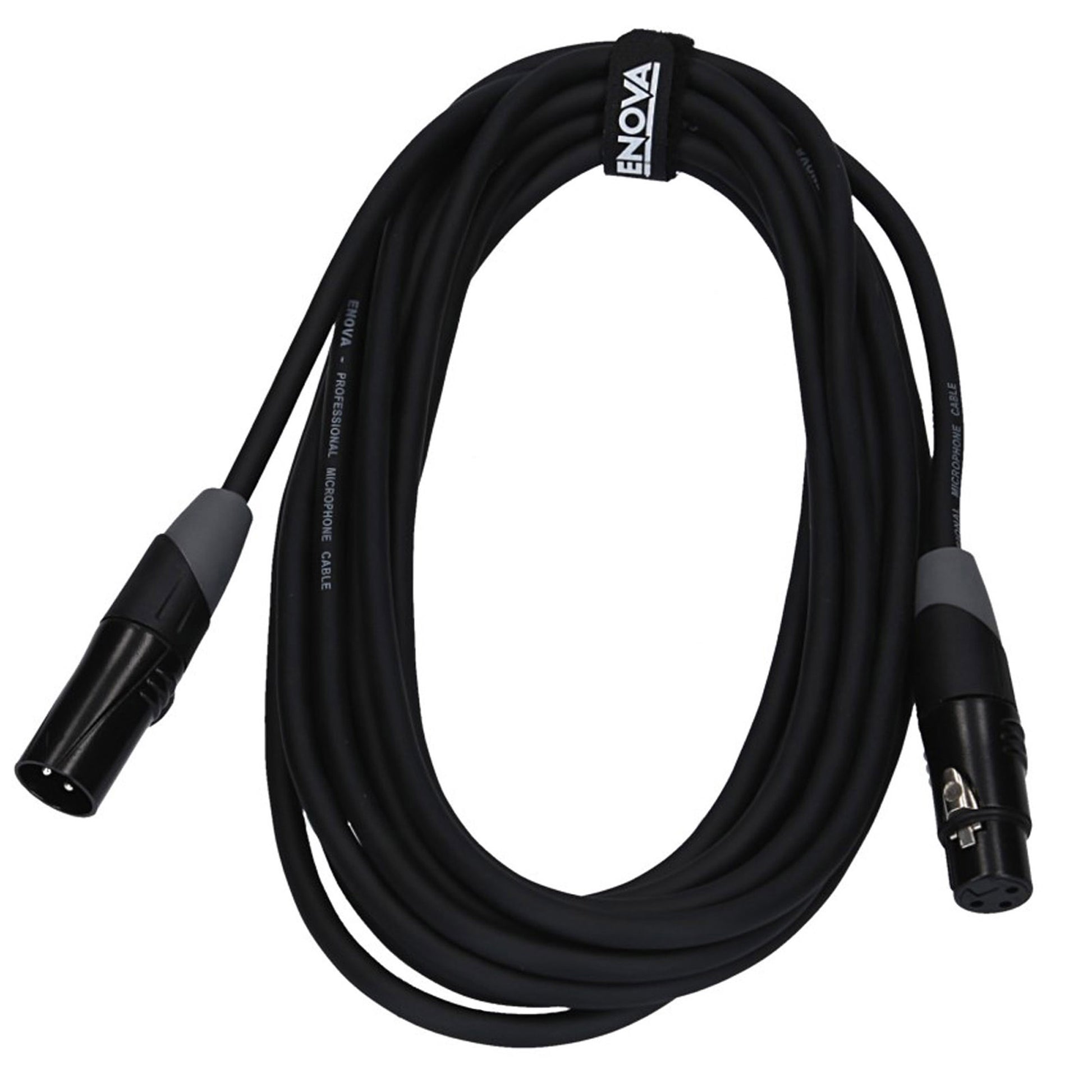 Câble micro XLR mâle/XLR femelle, 3 mètres, noir
