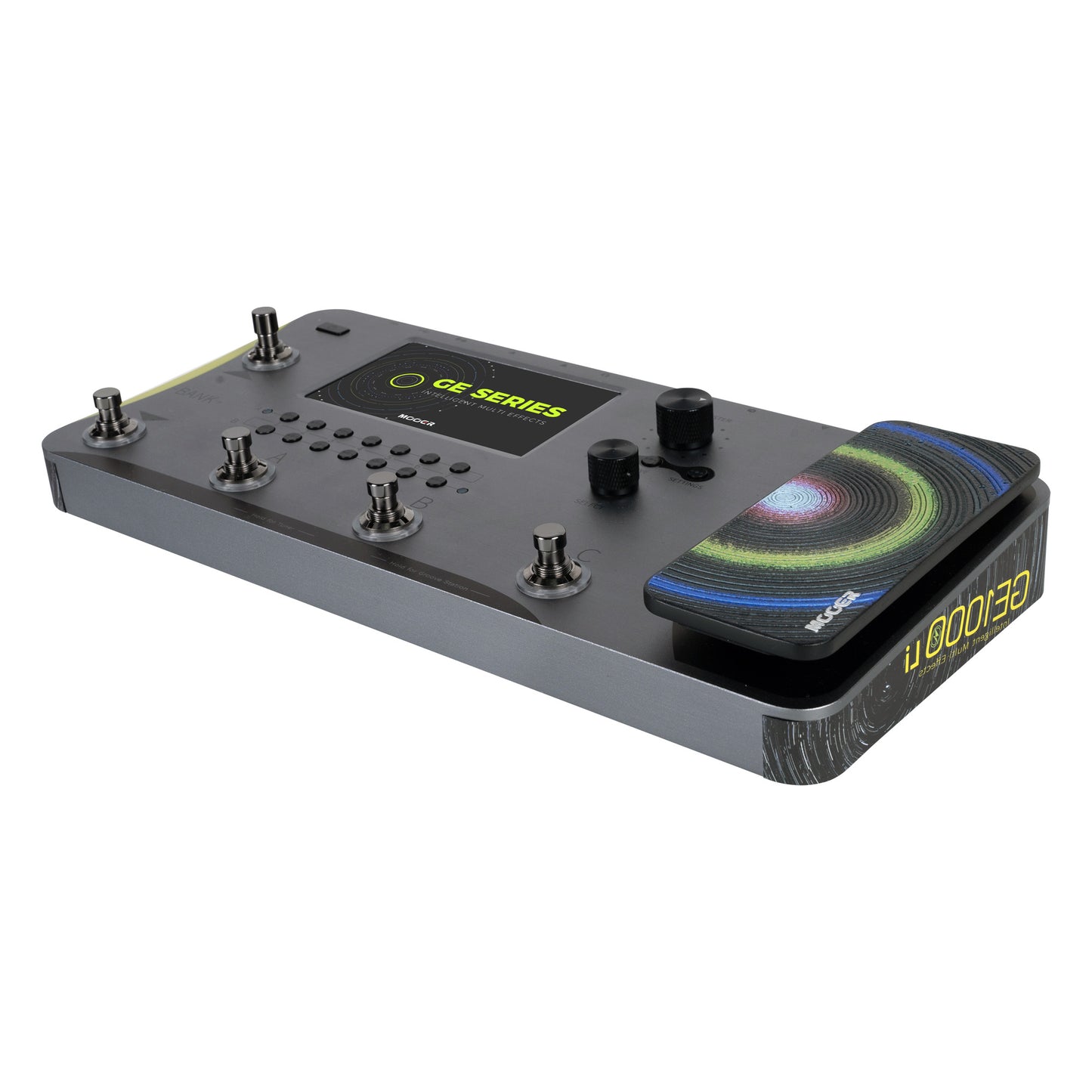 Pédalier multi-effets GE1000 Li, fichiers MNRS provenant du cloud GE (IR), 255 presets utilisateur, batterie lithium, noir