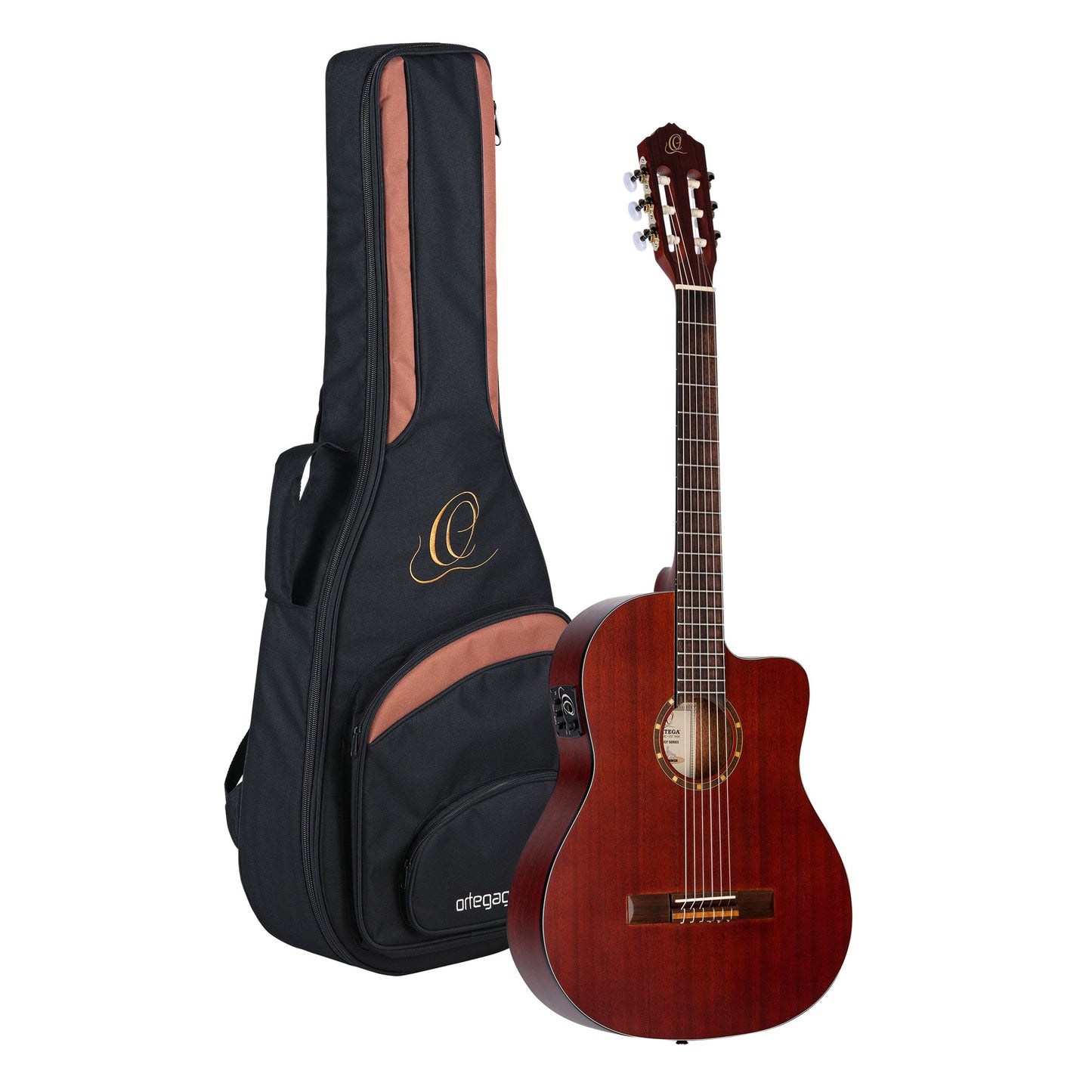 RCE125MMSN, Slim Neck, Thinline, pan coupé, EQ MagusPro, table acajou, f/e acajou, sillet 48 mm, housse, satiné pores ouverts