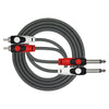 Kirlin Kabel Patch 2Xrca-2Xklinke 3M Schwarz