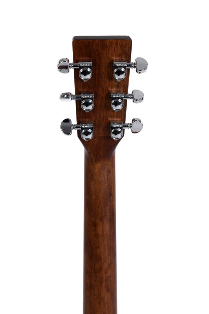 Modèle DM-15L, Dreadnought, table acajou massif, f/e acajou, touche micarta, naturel satiné, gaucher