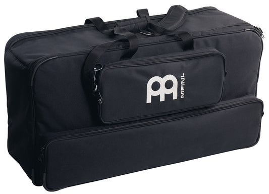 Housse 2 timbales (15" maxi), nylon rembourré, poches extérieures pour support et cloche, séparateur, courroies, poignée, noir