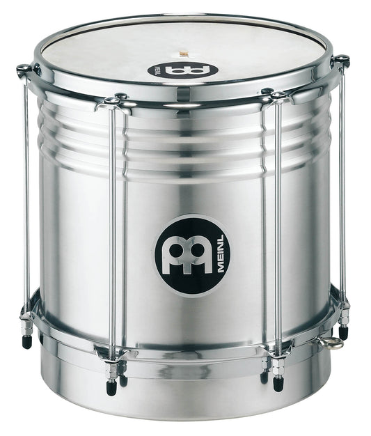 Cuica aluminium 10", accastillage chromé, peau de chèvre sélectionnée à la main