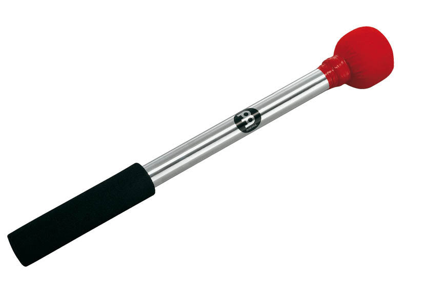 Mailloche Samba 38cm, aluminium, tête feutre 5 cm rouge
