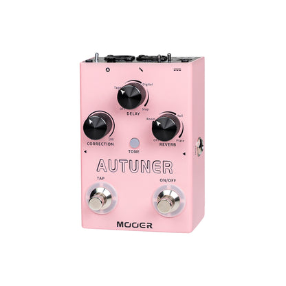 Pédale AUTUNER, processeur vocal MVP1, mode synthétiseur, boîtier métal, rose