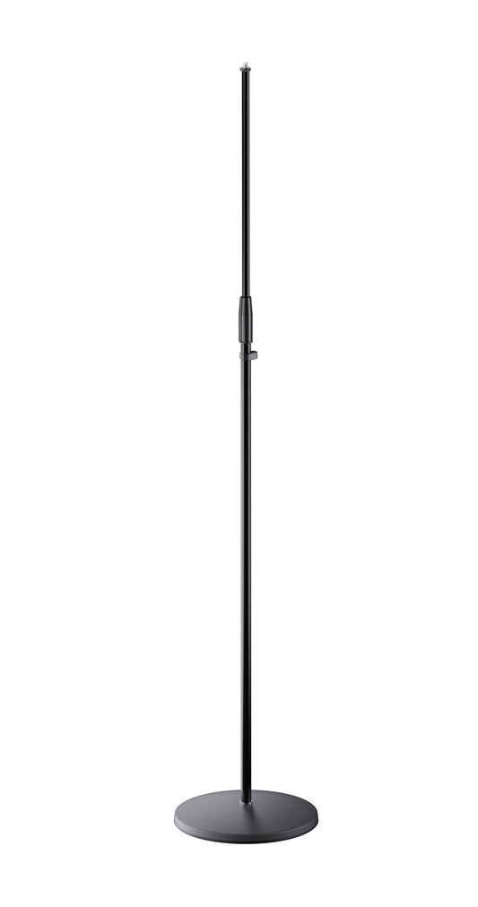 Support micro droit K&M 26050, socle en fonte.
