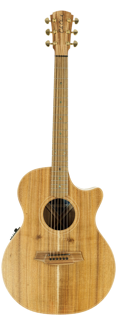 Angel 2, Grand Auditorium pan coupé, EQ 3 voix PG3, table blackwood massif, f/e blackwood massif, étui tweed