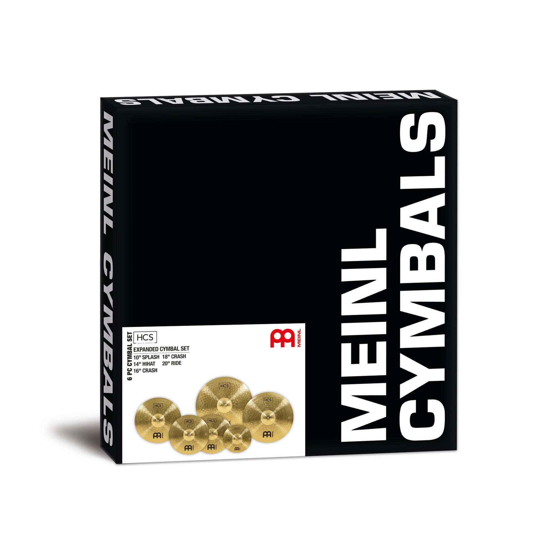 Pack de cymbales étendu Meinl HCS 10"14"16"18"20" alliage laiton MS63 fini traditional