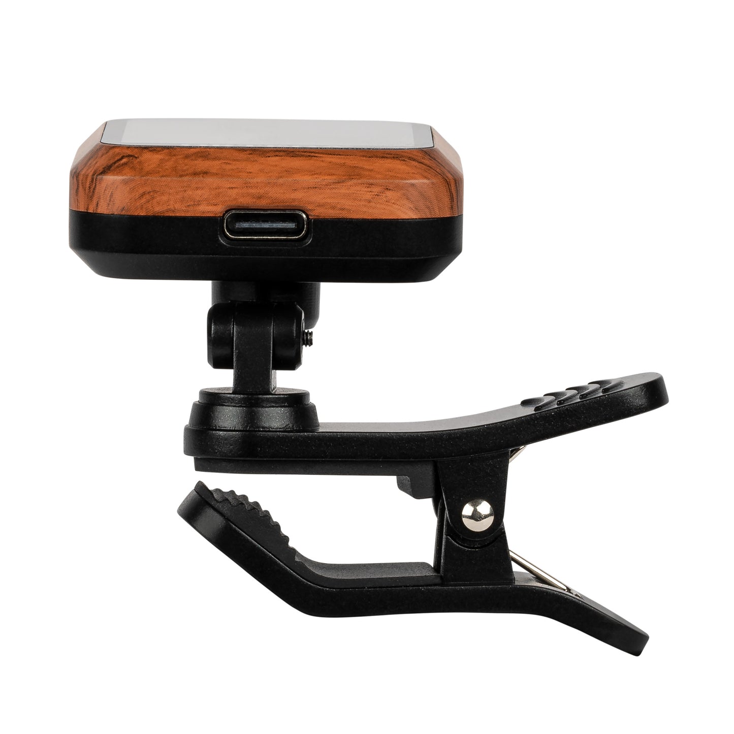 Accordeur clip rechargeable multi-modes (chromatique, guitare, basse, ukulélé), écran couleur VA-LED très haute qualité, noir