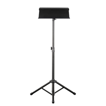 Table ordinateur jusqu'à 16", plateau rembourré haute adhérence, trépied double embase, hauteur réglable, noir