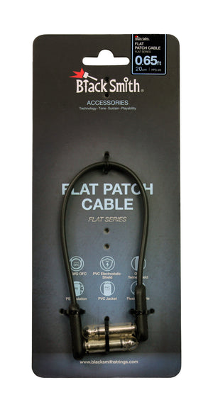 Black Smith Kabel Patch Jack Gewinkelt 0,20m