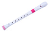 Nuvo Blockflöte Recorder N310 Weiß / Rosa Barockgriffweise