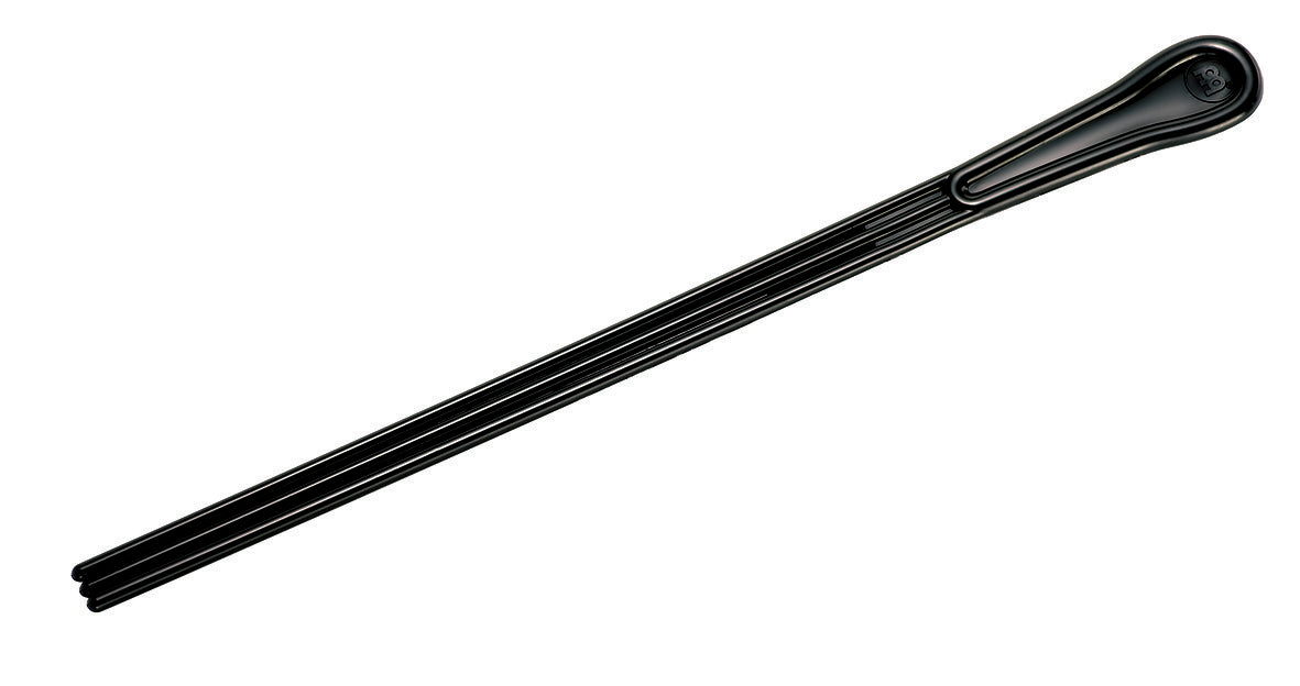 Baguette plastique pour tamborim, 3 brins, noir