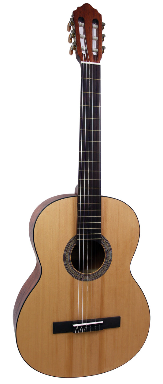 AC100DX, table épicéa, fond & éclisses acajou, manche acajou avec truss-rod, touche merbau, naturel pores ouverts