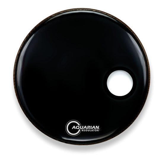 Peau Regulator 24", trou 4.75", noire