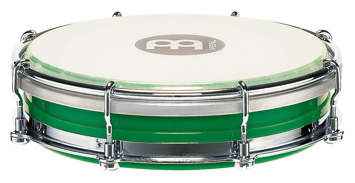 Tamborim 6", fût en plastique ABS, peau synthétique remplaçable, système d'accord Floatune, clé d'accord fournie, vert